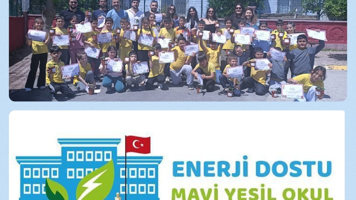 Mavi Yeşil Okul Projesi kapsamında Çilek ekim zamanı 